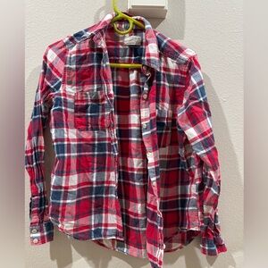 Universal Thread new preppy Women’s S Plaid Shirt in Red and Blue